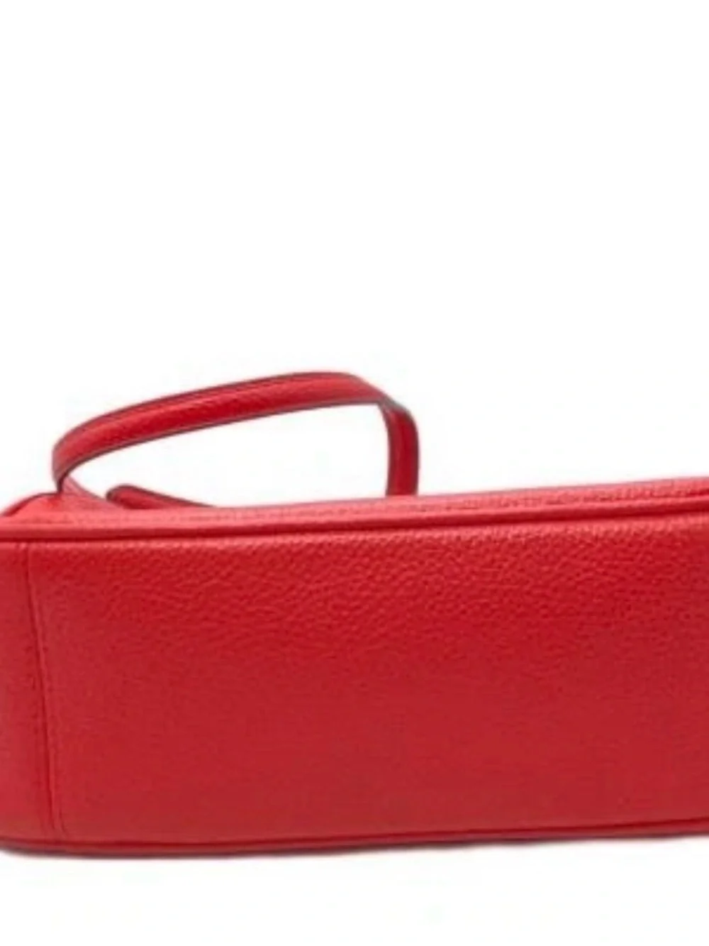 Coach F25922 Pebbled Leather red isa chain Crossbody Bag w/dust bag